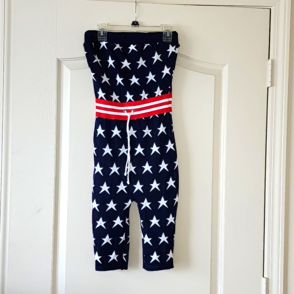 STAR SPANGLED 4TH OF JULY ROMPER